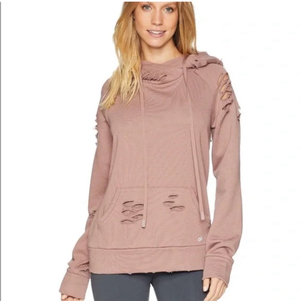 Alo yoga ripped hoodie